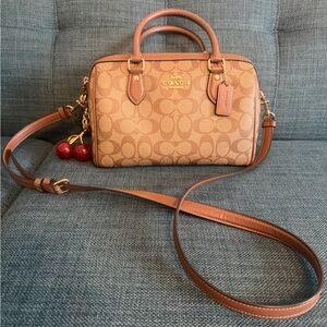 Coach Tan Signature Mini Satchel
